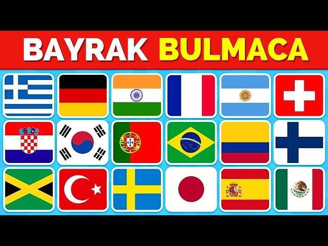 Bayrak TAHMİN Et!  50 Ülkenin Bayrağını Tahmin Edebilir Misin?