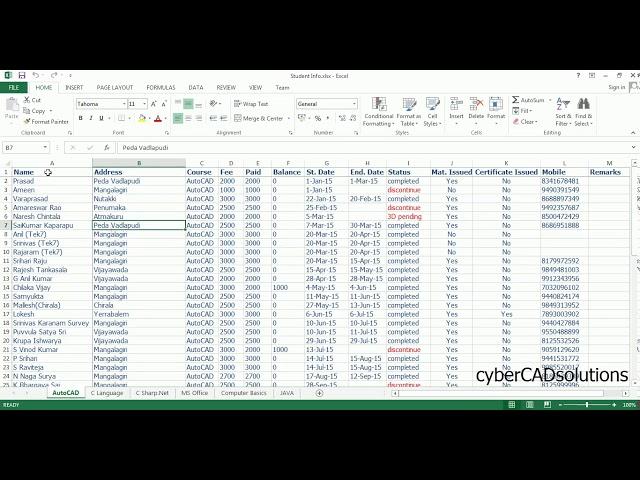 How to Create a Table And How to link Excel to a Table in AutoCAD