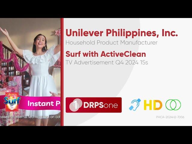 Surf with ActiveClean TV Ad Q4 2024 15s (Philippines) [CC/HD/ST]