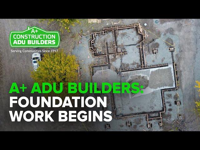 Drone Footage: ADU Builders Laying the Foundation for a New Home