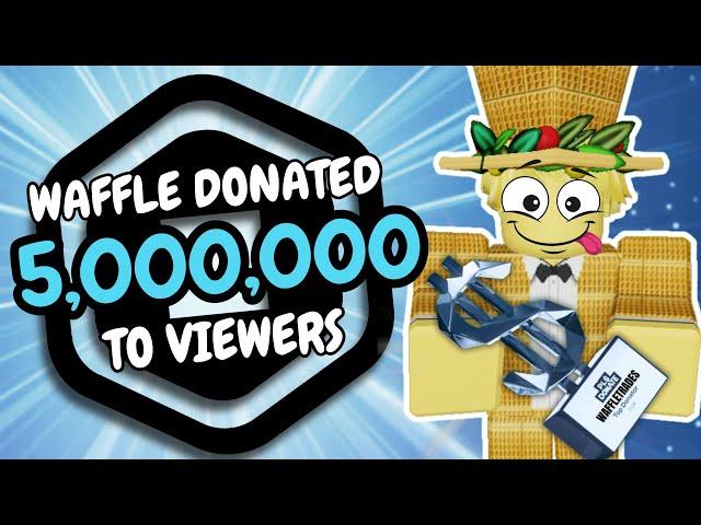 Donating 5,000,000 Robux For Pls Donate Trophy! [PART 1]