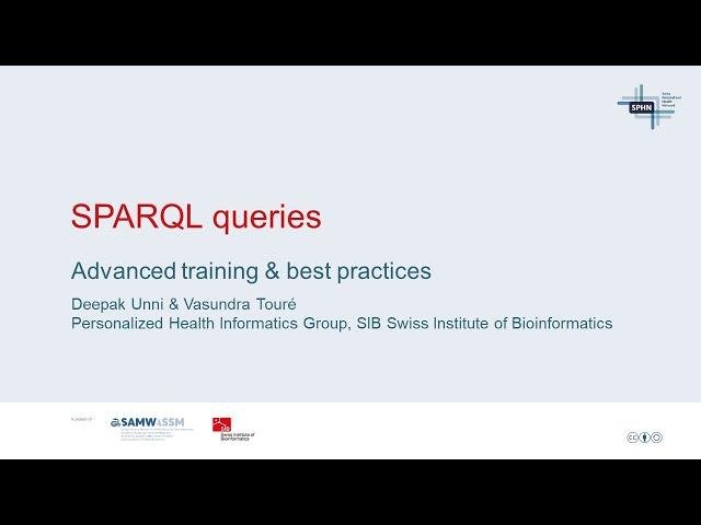 Advanced SPARQL queries and best practices