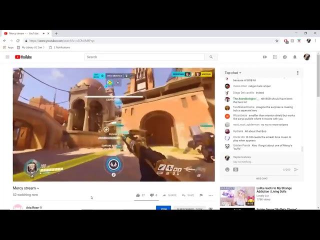 Aria Rose being toxic in Overwatch (Rework Mercy/PixelPoyo)