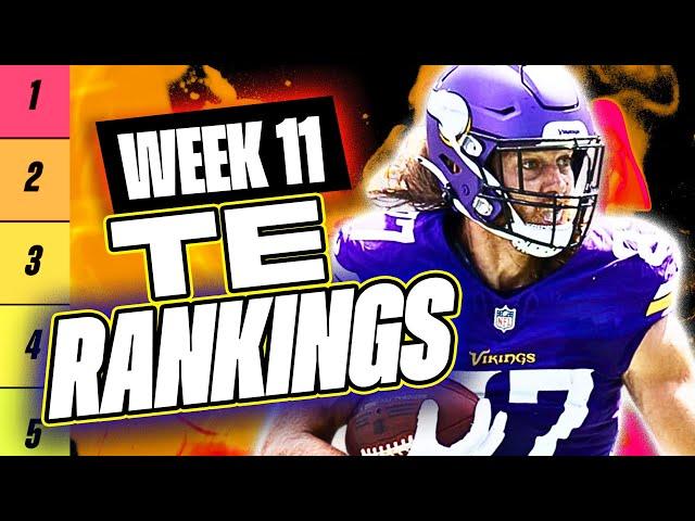  NEW Top 15 TE RANKINGS for Week 11 Fantasy Football  | Fantasy Football Rankings