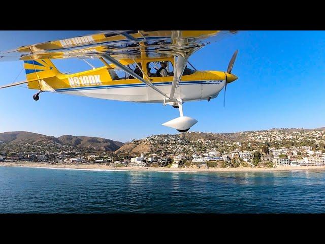 Flying Along the coast of Laguna Beach