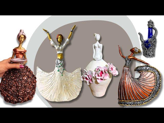 5 Unique DIY Bottle Art Creations | Dancing Girl & More!