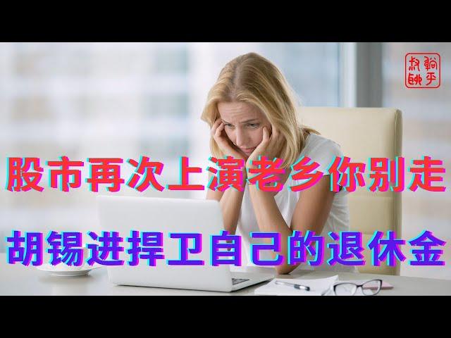 股市再次上演老乡你别走||胡锡进捍卫自己的退休金