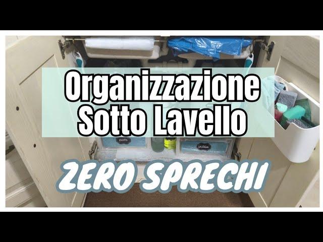 Organizzazione sottolavello: facile ed economica con il riciclo creativo.