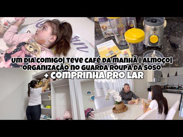 Café da manhã e almoço gostoso| Comprei um mini liquidificador ️| Sofia e Maria Clara não estão bem