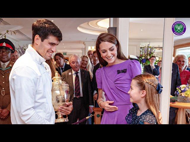 Carlos Alcaraz meets HRH The Princess of Wales | Wimbledon Final 2024