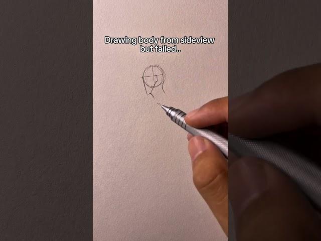 Comment if you know how to draw body from sideview || #advice