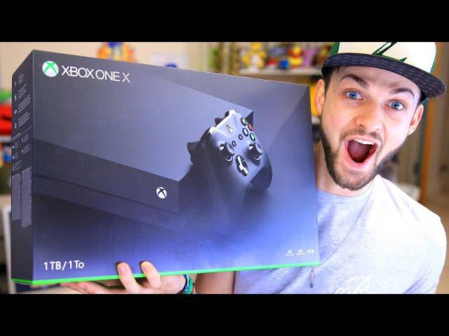 Xbox One X UNBOXING + GAMEPLAY!  (New BEST Console?)