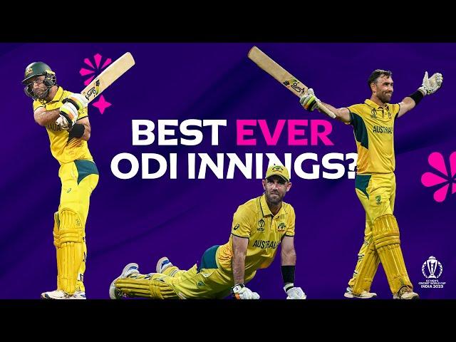 Glenn Maxwell produces one of the greatest ODI knocks of all-time | CWC23