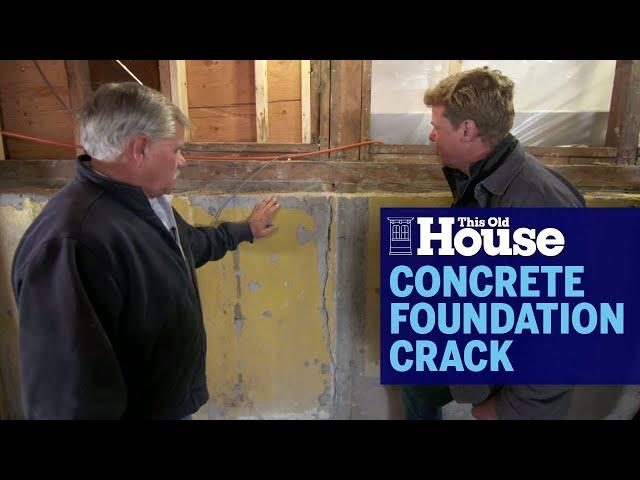 How To Fix a Concrete Foundation Crack | This Old House