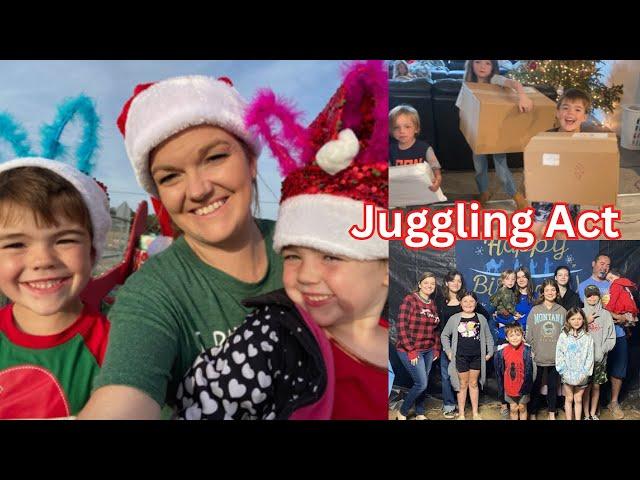 Juggling Act (& CHRISTMAS FUN!) | Large Family Vlog