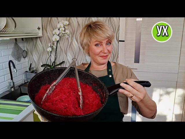 I was surprised by this recipe and the taste of the dish - pasta with beets!