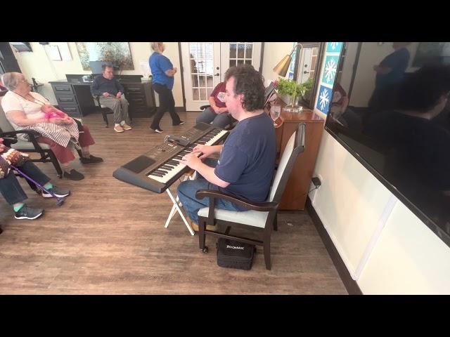 Jerald Rae performing at the villas of Jackson January 17, 2023 ￼