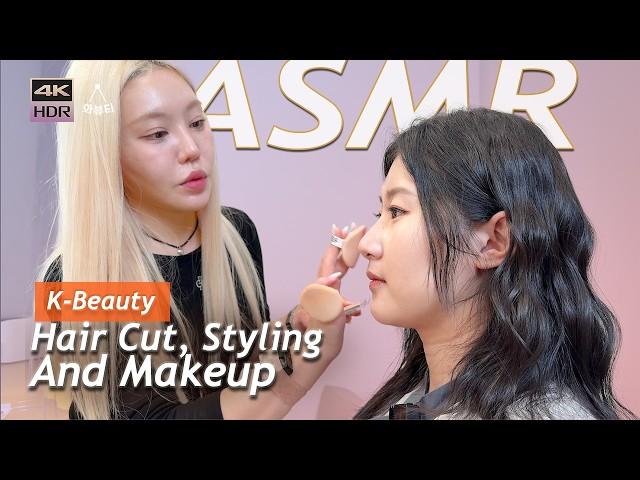 ASMR  Korean How to Prepare Perfect Date, Hair Cut and Makeup in Cheongdam Makeup Shop | A BY BOM