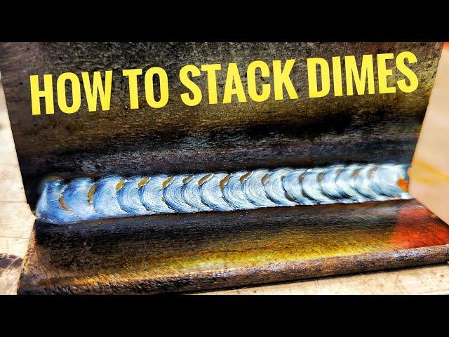 How To STACK DIMES With a (MIG Welder) For Beginners