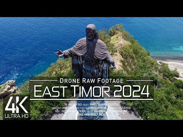 【4K】 Drone RAW Footage  This is EAST TIMOR 2024  TIMOR-LESTE  Dili & More  UltraHD Stock Video