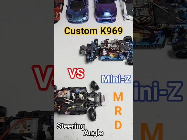 K969 VS Mini-Z MRD Steering Angle #shorts #rc #rcdrift #wltoys