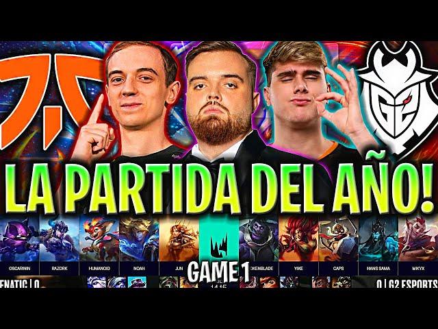 IBAI CASTEA LA MEJOR PARTIDA DE LA HISTORIA? - FNC vs G2 Game 1 FINAL LEC GRAND FINALS 2024 ESPAÑOL