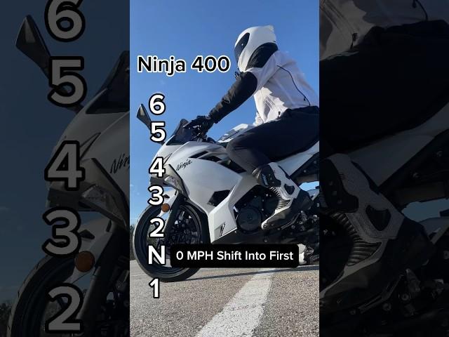 Ninja 400 Speeds For Each Gear #ninja400 #motorcycle #shorts