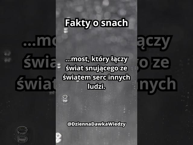  " Codzienne Fakty o Snach!  #CodzienneFaktyOSnach #DreamFacts #DidYouKnow #YTShorts"