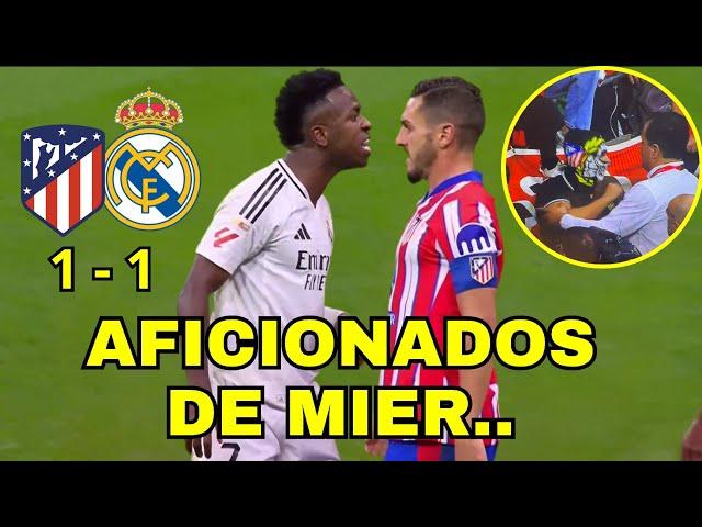 TERREMOTO EN MADRID / VINICIUS Y KOKE LLEGAN A LAS MANOS DESPUÉS DEL PARTIDO / NOTICIAS DEL MADRID