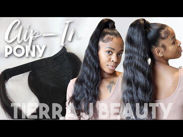 No More EXPENSIVE Salon Ponytails! Get into the CLIP-IN PONY | Tierra J Beauty 