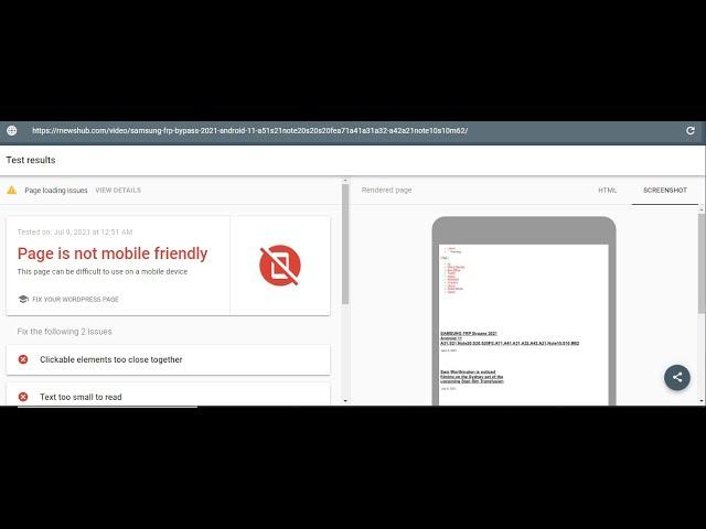 Page is not mobile friendly - how to fix page is not mobile friendly in wordpress 2021