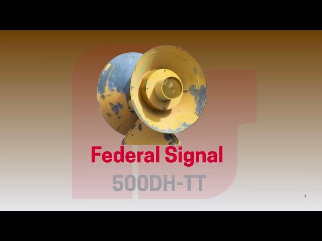 Federal Signal Siren Synth | 500DH-TT