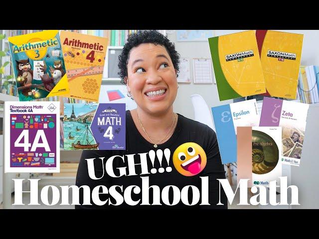 ALL of THE HOMESCHOOL MATH CURRICULUMS WE TRIED// MY HOMESCHOOL MATH JOURNEY- ABEKA,TGATB,SAXON, MUS