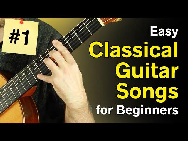 Piece #1 of 7 Easy Classical Guitar Songs for Beginners — With sheet music & classical guitar tabs