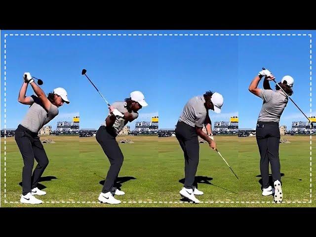 Tommy Fleetwood Simple DTL Swings (Slow Motion)