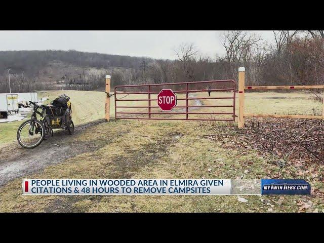 Elmira Police issue citations at homeless camp near Lackawanna Rail Trail