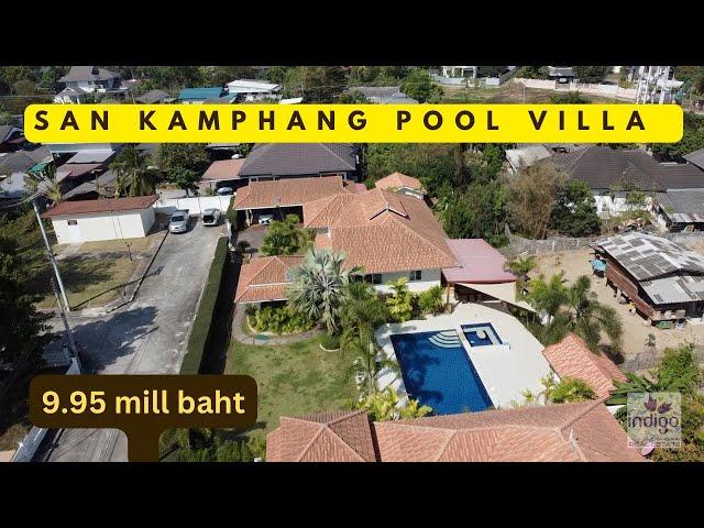 9.95 mill baht. San Kamphaeng Pool Villa, Chiang Mai #realestateinvesting  #chiangmai #poolvilla