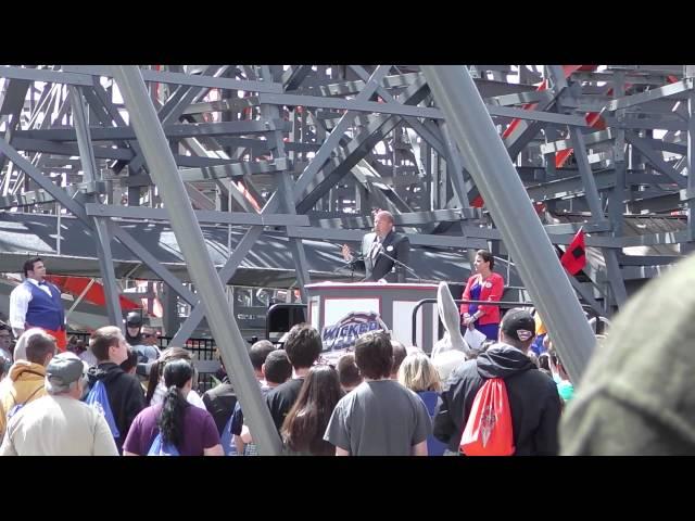 Wicked Cyclone Six Flags New England Grand Opening Ceremony