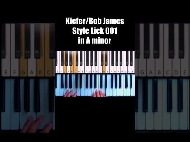 Kiefer / Bob James style lick 001 in A minor #jazzhop