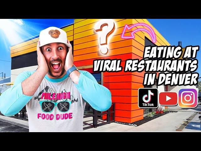 Denver's Most Viral Restaurants: Full Day Food Tour!