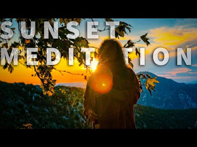 Sunset Meditation Deep Bass Flute Music - Inner Peace in Nature