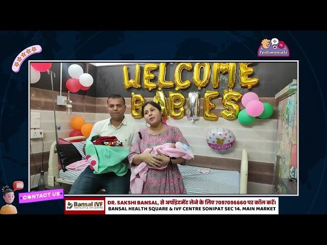 "Miracles Twin Baby Born: Our Journey Success" I By Dr. Sakshi Bansal & Dr. Usha Bansal I