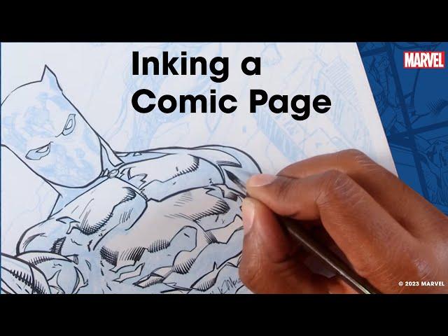 How to Ink a Comic Page with Mark Morales