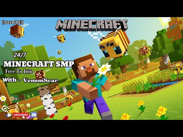  24/7 Minecraft PUBLIC SMP LIVE (S11DAY0) || JAVA + BEDROCK/PE ||  #minecraft #minecraftsmp #smp