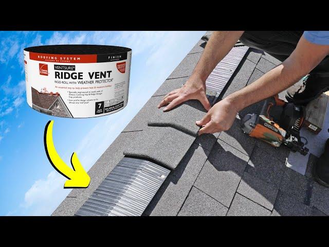 How to Install a Ridge Vent | Shingle Roof Install Guide