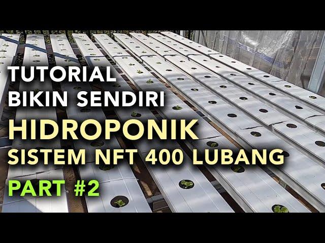 Tutorial Cara Bikin Hidroponik Sistem NFT 400 Lubang Tanam (Part 2)