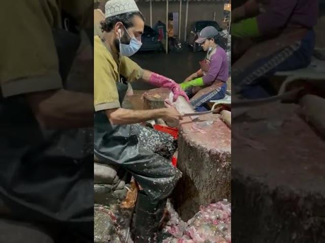 Fish Ninja Of Pakistan | Amazing Fish Cutting Skills | Pakistan Street Food