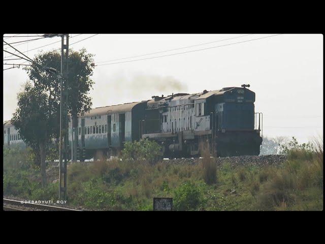 Disappearing Diesels..!! BWN WDM-3A Leads Katwa-Ahmadpur Passenger || Accelerating After NBKH