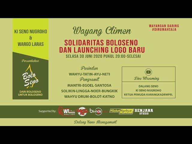 #LiveStreaming Wayang Climen Ki Seno Nugroho - BAGONG PANDITO