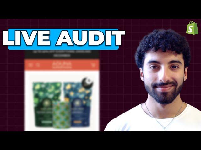 Watch Me LIVE AUDIT a Nutrition Ecommerce Brand for BFCM